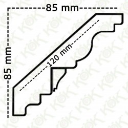 1611-038-K Корона от гипсокартон Бук