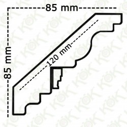 1611-405-K Корона от гипсокартон Бук