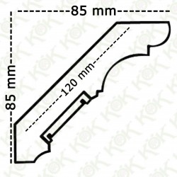1711-036-K Завършваща корона   Бук