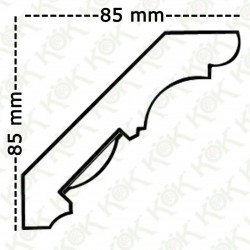 1711-070-K Завършваща корона  Бук