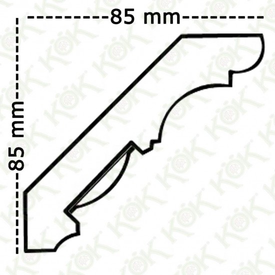 1711-070-K Завършваща корона  Бук