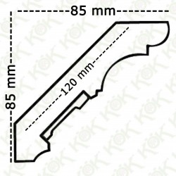 1711-161-K Завършваща корона  Бук