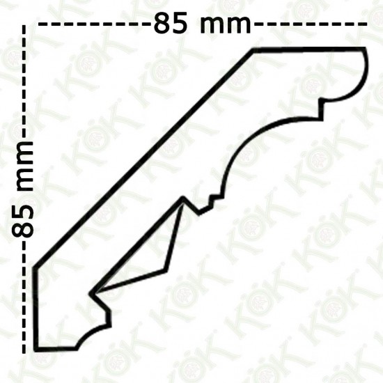 1711-472-K Завършваща корона Бук