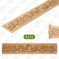 4231 Релефен дървен профил
