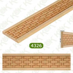 4326 Релефен дървен профил