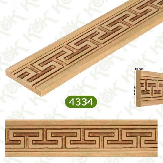 4334 Релефен дървен профил
