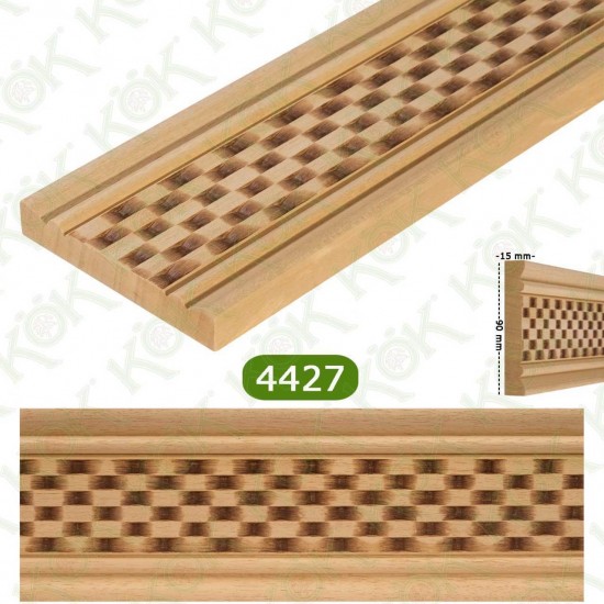 4427 Релефен дървен профил