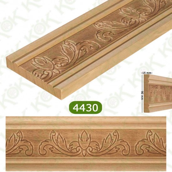 4430 Релефен дървен профил