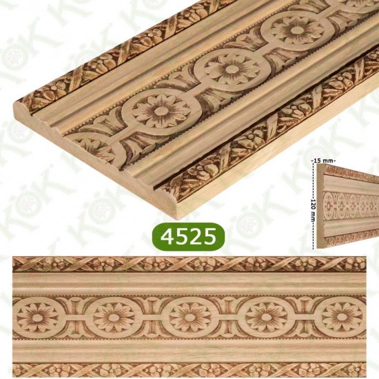 4525 Релефен дървен профил