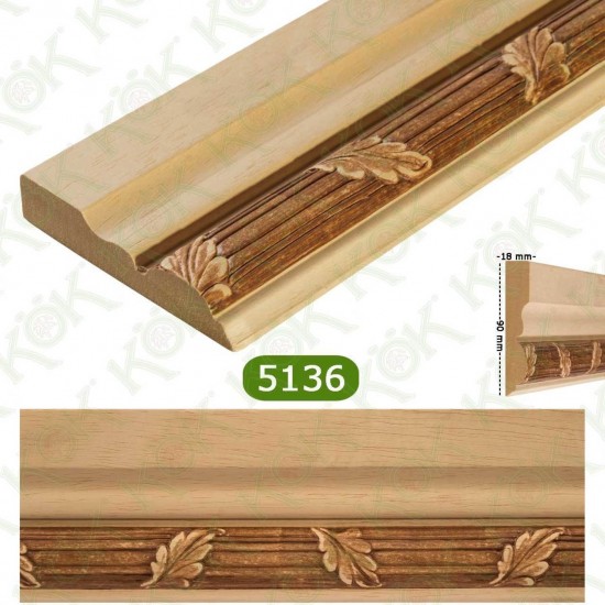 5136 Релефен дървен профил