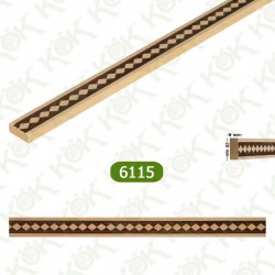 6115 Ayous Thick Baklava Pattern Moulding