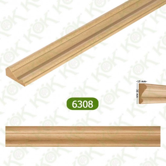 6308 Декоративен дървен профил
