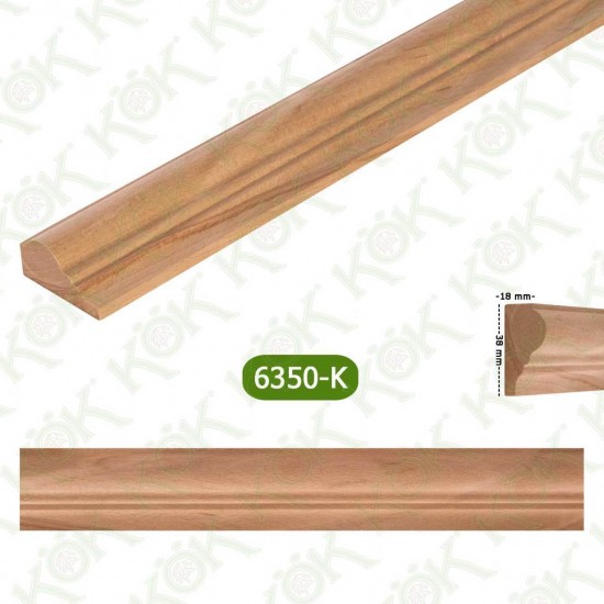 6350-K Декоративен дървен профил бук