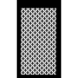 D-101 Мдф решетка 70*210 см бял 4 мм