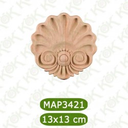 MAP-3421-13*13*1.2 Декоративна дървена надлепка