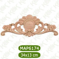 MAP 6174-34*13*1.2 ДЕКОРАТИВНА ДЪРВЕНА НАДЛЕПКА