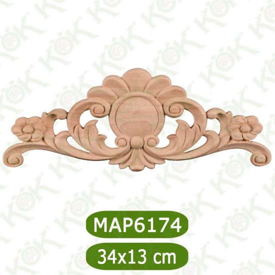 MAP 6174-34*13*1.2 ДЕКОРАТИВНА ДЪРВЕНА НАДЛЕПКА
