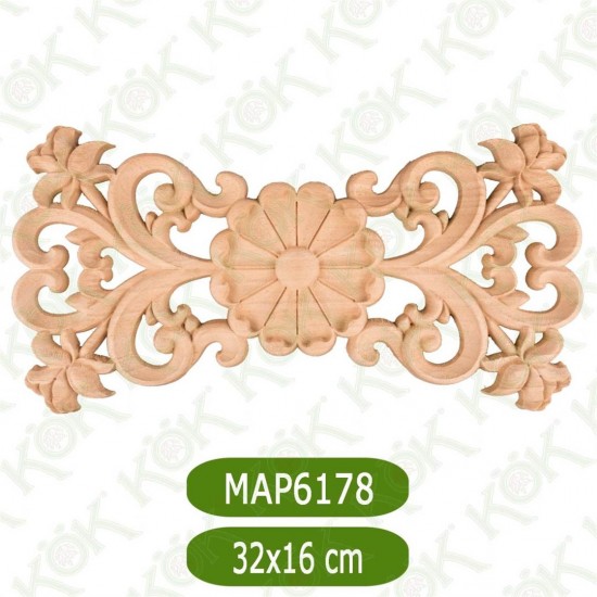 MAP 6178-32*16*0.8 ДЕКОРАТИВНА ДЪРВЕНА НАДЛЕПКА