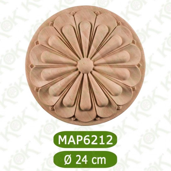 MAP 6212-24*24*1.4 ДЕКОРАТИВНА ДЪРВЕНА НАДЛЕПКА
