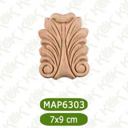 MAP 6303-9*7*1.2 ДЕКОРАТИВНА ДЪРВЕНА НАДЛЕПКА