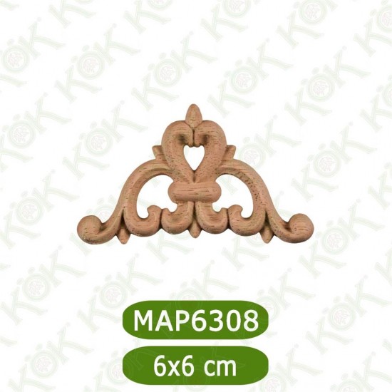 MAP 6308-6*6*0.8 ДЕКОРАТИВНА ДЪРВЕНА НАДЛЕПКА