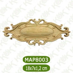 MAP 8003-18*7*1.5 ДЕКОРАТИВНА ДЪРВЕНА НАДЛЕПКА