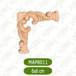 MAP 8011-6*6*0.8 ДЕКОРАТИВНА ДЪРВЕНА НАДЛЕПКА