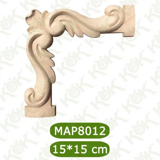 MAP 8012-15*15*1.2 ДЕКОРАТИВНА ДЪРВЕНА НАДЛЕПКА