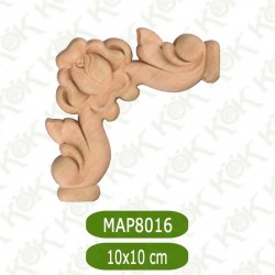 MAP 8016-10*10*1.2 ДЕКОРАТИВНА ДЪРВЕНА НАДЛЕПКА