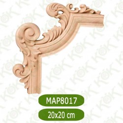 MAP 8017-20*20*1.7 ДЕКОРАТИВНА ДЪРВЕНА НАДЛЕПКА