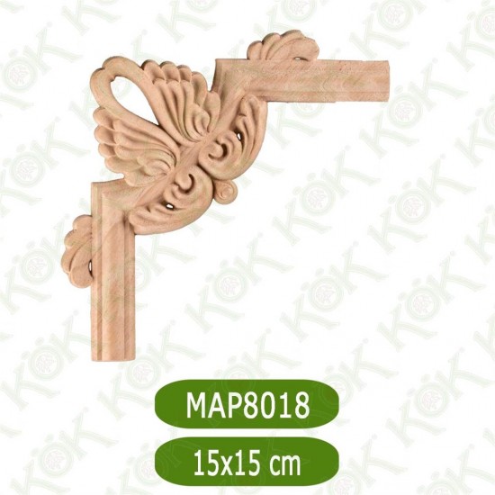 MAP 8018-15*15*1 ДЕКОРАТИВНА ДЪРВЕНА НАДЛЕПКА