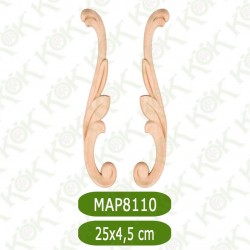 MAP 8110-25*4.5*1 ДЕКОРАТИВНА ДЪРВЕНА НАДЛЕПКА