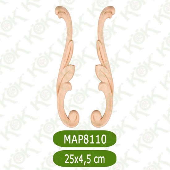 MAP 8110-25*4.5*1 ДЕКОРАТИВНА ДЪРВЕНА НАДЛЕПКА