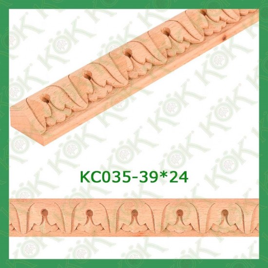 KC035-39*24 Резбован буков профил