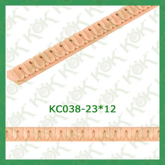 KC038-23*12 Резбован буков профил