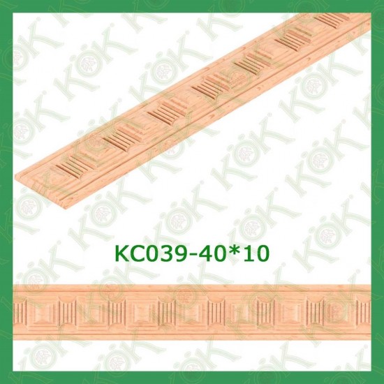 KC039-40*10 Резбован буков профил