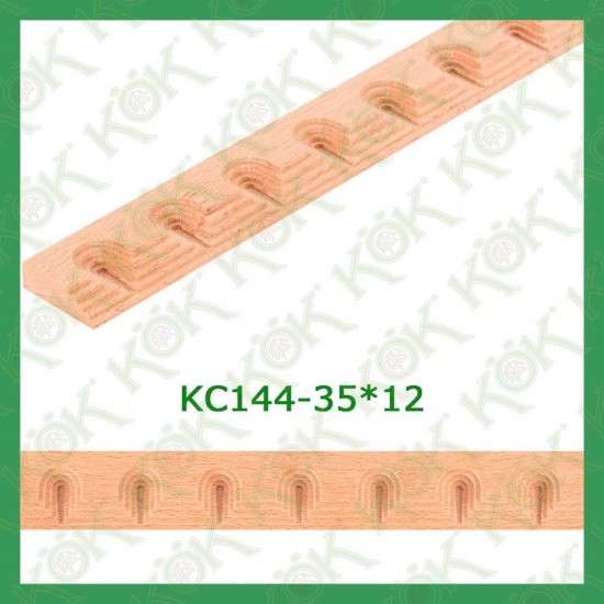 KC144-35*12 Резбован буков профил