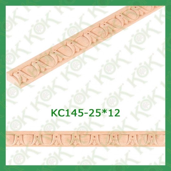 KC145-25*12 Резбован буков профил
