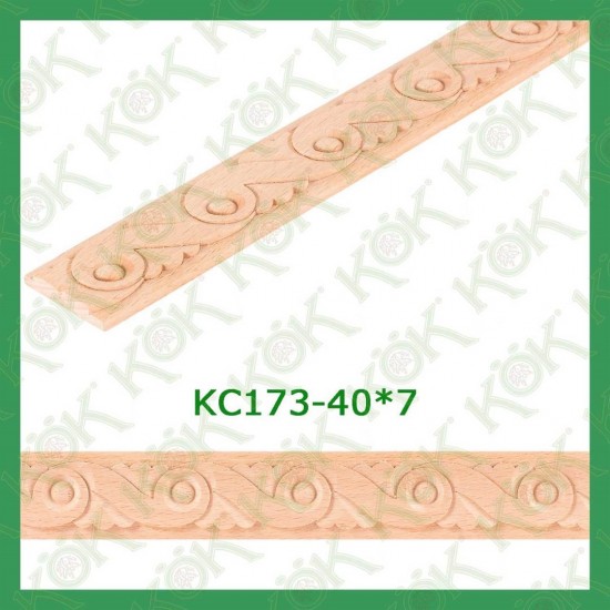KC173-40*7 Резбован буков профил