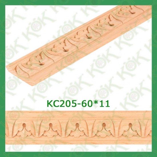 KC205-60*11 Резбован буков профил