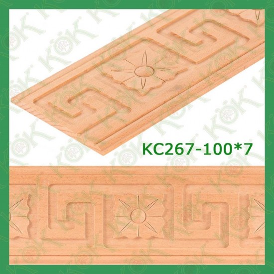KC267-100*7 Резбован буков профил