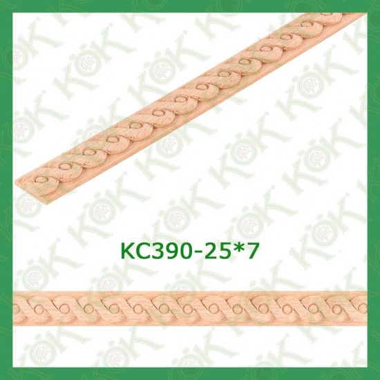 KC390-25*7 Резбован буков профил