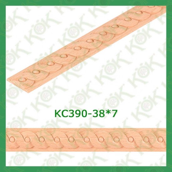 KC390-38*7 Резбован буков профил