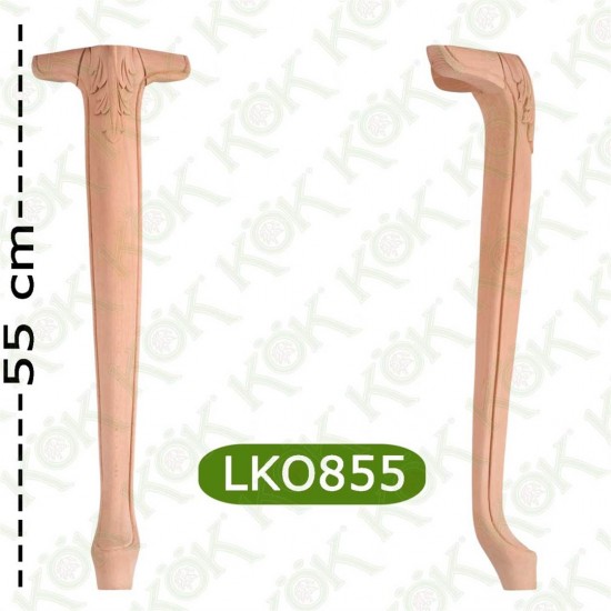 LKO 855 Резбован крак със захват  8*8*55