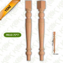 MA10-75-7 ДЪРВЕН КРАК ЗА МАСА / СТРУГОВАН/