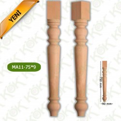 MA11-75-9 ДЪРВЕН КРАК ЗА МАСА / СТРУГОВАН/