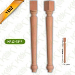 MA13-75-7 ДЪРВЕН КРАК ЗА МАСА / СТРУГОВАН/
