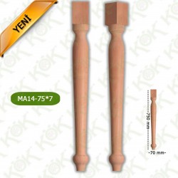 MA14-75-7 ДЪРВЕН КРАК ЗА МАСА / СТРУГОВАН/