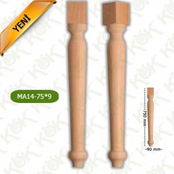 MA14-75-9 ДЪРВЕН КРАК ЗА МАСА / СТРУГОВАН/