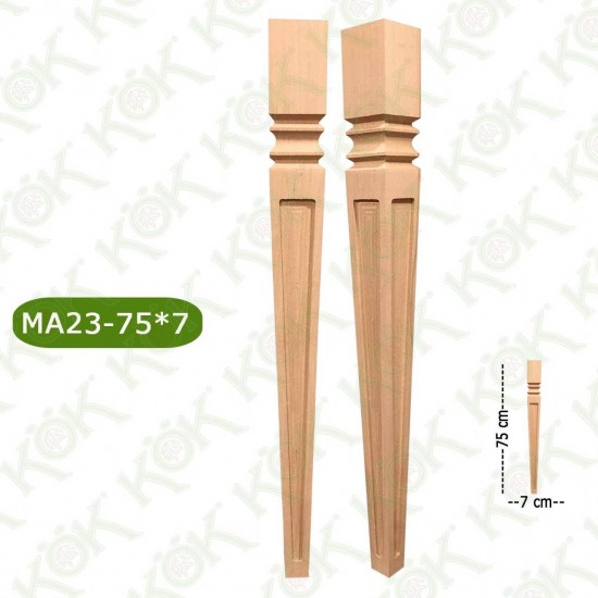 MA23-75-7 ДЪРВЕН КРАК ЗА МАСА / СТРУГОВАН/